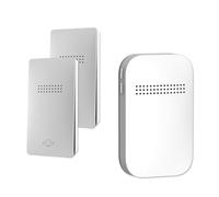 Muuookka Borne de Porte Sans Extérieur Étanche Règlement de L'UE Règlement Conforme à Porte de Maison Intelligente Auto-Alimentée Kit de Carillon 38 Chansons 2v1 Plug