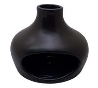 Muuookka Brûleur D'Encens Portefeuille du Brûleur de Sauge Brûleur Encens en Céramique Noir