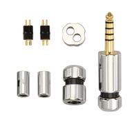 Muuookka Câble de Casque HiFi à Glissière de Milieu de Gamme avec Prise Équilibrée 4.4, Jack 3.5mm, Connecteur Équilibré 2.5mm, 0.78 Pin, Noir.