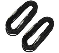 Muuookka Câble de Guitare 2 Pièces 5m Câble Audio Électrique pour Guitare et Basse Câble Audio de Guitare Tressé Réducteur de Bruit Accessoires de Guitare