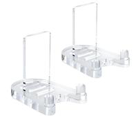 Muuookka Cadre Photo Compatible avec Supports de Plaque, Pack de 2, Acrylique Ajustable pour Support D'Affichage - Support Transparent Stable pour Œuvres d'art.