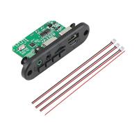 Muuookka Car FM Radio Module 5V 6W DIY MP3 Decoder Board 2x3W Amplificateur, Bluetooth 5.0, TF AUX WMA WMA WAV FLAC Ape MP3 Lecteur