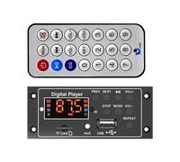 Muuookka Carte Décodeur MP3 sans Bluetooth 5.3 2 X 20 W 12 V, Commutation de Dossier, USB, TF, USB, MP3, AUX, FM, Radio, Appel, Module Lecteur MP3