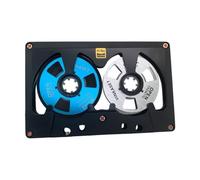 Muuookka Cassette Vierge à Bobine de 50 Minutes, Double Face, Disque de Bande en Métal avec Boîtier Creux.