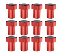 Muuookka Chiens de Banc en Alliage D'Aluminium, Pack de 12 Chiens de Banc, Serre-Joint de Chien de Banc de 3/4" avec Tampons Antidérapants pour le Travail Du Bois, Bricolage.