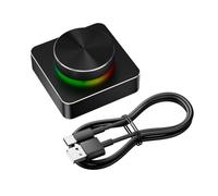 Muuookka Contrôleur de Bouton de Volume USB Contrôleur de Volume Audio Volume USB + Bluetooth + 2,4g Multimedia Contrôleur sans 3 Modes