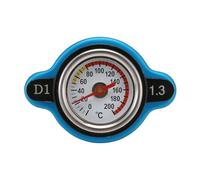 Muuookka Couvercle de Capuchon de Thermostat de Radiateur + Jauge de Température d'eau 1,3 Bar sans Logo (Grande Tête) pour Course Petite Taille