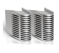 Muuookka Couvercles de Trous de Drainage en 50 Pièces en Acier Inoxydable pour Murs en Briques, pour le Remplissage des Trous dans les Murs en Briques.