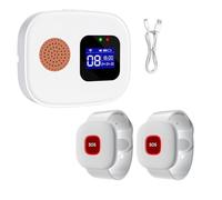 Muuookka de Téléavertisseur Wi-Fi pour Soignant, Bouton D'Appel Infirmier pour Personnes Âgées, Affichage Numérique, Système D'Alerte Hospitalière, Sonnette D'Appel pour Restaurant