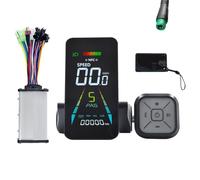 Muuookka E-Bike NFC Écran LCD Trottinette Électrique NFC Compteur Animé Couleur 24V/36V/48V/60V Vitesse UART + Contrôleur 36V 350W 5PIN