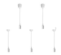 Muuookka E27 Porte-Lampe Suspendue Base de Silicone pour Salle à Manger Plafonge à Plafond Pobite à Lumière LED pour la Lampe de Pendule de Cuisine