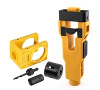 Muuookka Ensemble de Scie Inclus, Kit D'Installation de Verrouillage de Porte pour 1-3/4 "ou pour les Portes en Bois de 1-3/8" D'Épaisseur avec Outil de Mortuiste de Trou de Verrouillage Jaune