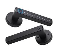 Muuookka F6 Tuya Serrure de Porte Intelligente Bluetooth avec Empreinte Digitale Clavier Électronique Clés RFID Contrôle par Application Étanche pour Maison et Hôtel