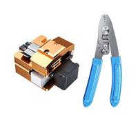 Muuookka Fibre Fibre Fusion Splicer Cutter S09 Cleeur à Fibre Optique + Pinces Lumière avec Poube