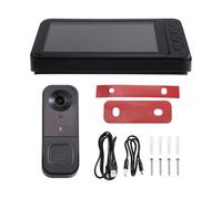 Muuookka For Wireless For Wireless Voice Intercom HD Full-Color Night Vision Video Doorbell With IPS HD Screen Low Power Consumption