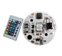 Muuookka Gradient Coloré RGB LED LIGNES PLAQUE 5V BOSSIE TRAVIPATION 3W Source IR 24-Key Wireless Remote Controc Contrutage de Couleur de Lampe de Couleur