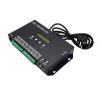 Muuookka H807SA Contrôleur de Bande LED RGB à 8 Ports Support Artnet Resolume pour Lumières à Pixels WS2811/WS2812 Alimentation EU Prise EU