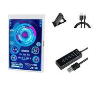 Muuookka Interface Type-C Écran Mini IPS de 3,5 Pouces avec Hub USB 4 Ports pour Ordinateur pour Surveillance des Données CPU GPU RAM HDD AIDA64 Moniteur LCD B