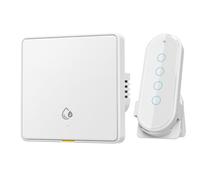 Muuookka Interrupteur Intelligent Tuya Zigbee RF433 20A 4000W pour Chauffe-Eau, Moniteur avec Assistant AI, Interrupteur Mural + Télécommande B