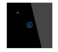 Muuookka Interrupteur Tactile Intelligent pour Chauffe-Eau 40 A, Wi-Fi, Application Tuya Smart Life, Minuterie, Commande Vocale, Panneau en Verre, Interrupteur Mural, Noir.