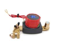 Muuookka Kit de Coupe-Circuit Master Isolator - Interrupteur de Déconnexion de Batterie de Voiture avec Interrupteur de Déconnexion de Batterie à Bornes Supérieures et Voltmètre, 5-60V