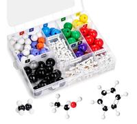 Muuookka Kit de Modèle Moléculaire de Chimie de 238 Pièces - Cadeaux Scientifiques pour Les Enseignants et Les Étudiants en Chimie Organique et Inorganique.