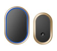 Muuookka Kit de Sonnette Connectée Sans Facile à Installer, Télécommande 300 M, 60 Sonneries, Fonctionne sur Piles, Idéal pour et le Bureau