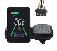 Muuookka L5 Mountain E-Bike LCD Display Meter UART Speedometer 24V/36V/48V/60V Type C Electric Scooter LCD Meter SM6PIN