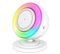 Muuookka Lampe de Chevet avec Haut-Parleur Bluetooth 4 en 1 Chargeur sans Magnétique Tactile Dimmable Lumières RGB Support de Téléphone