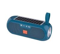 Muuookka Lecteur de Musique MP3 Radio Solaire Extérieure Radios FM Haut-Parleurs Bluetooth sans V4.2 Boîte de Son Subwoofer Basse Aux HiFi Stéréo A