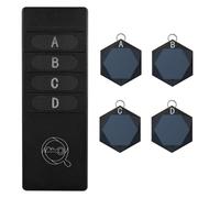 Muuookka Localisateur de Clés sans, Traceur pour Animaux, Traceur de Portefeuille, Localisateur sans à Distance, 1 Émetteur, 4 Récepteurs.