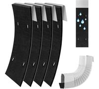 Muuookka Lot de 4 Amortisseurs de Bruit pour Gouttière 3,5 X 11,8 Po, Réducteur de Bruit de Pluie pour de Gouttière, Réducteur de Gouttes Réglable, Réducteur de Bruit Extérieur