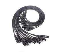 Muuookka Lumières de Scène DJ, Microphone, 10 Pièces, Longueur 1 M, Câble de Connexion de Microphone 3 Broches, Câble de Microphone pour Têtes Mobiles LED Par.