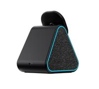 Muuookka Mini Enceinte Bluetooth 5.0 Multifonction, Chargement sans Magnétique Réglable 15 W, Support pour Bureau, Déplacement, Esthétique