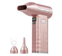 Muuookka Mini Séchoir à Peinture Sans avec 3 Buses, Souffleur de Coulage de Peinture Acrylique Réglable à 5 Vitesses pour L'Art Fluide, Coulage Acrylique