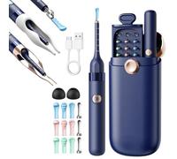 Muuookka Nettoyeur de Cérumen Visuel avec Caméra Endoscope HD Multifonctionnel pour le Nettoyage Visuel des Oreilles 800 W