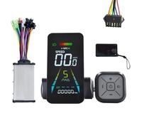 Muuookka NFC Color Meter E-Bike Affichage LCD Trottinette Électrique 24V/36V 48V/60V Compteur de Vitesse UART + Contrôleur 36V 350W SM6PIN