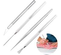 Muuookka Outils en Argile Polymère 4PCS, Pinceau de Texture pour Sculpture, Argile de Détail 13,5-39mm pour Outil de Sculpture, pour Artisanat de Modélisation.