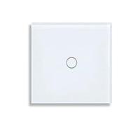 Muuookka Panneau en Verre Trempé 1Gang 2way Double Tactile Interrupteur D'Escalier EU Interrupteur de Chambre à Coucher Interrupteurs