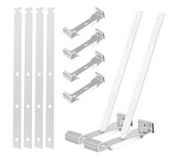 Muuookka Piège de Gouttières de Toit 30 Ensembles de 5 "5" Clips de Gouttière en Aluminium avec Sangles pour les Évaliers pour la Fixation en Acier en Aluminium