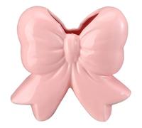 Muuookka Porte-Crayon en Céramique Rose Vase Support de Pinceaux de Maquillage Design Contemporain Cadeau Décoratif pour Femmes à ou au Bureau