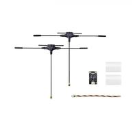 Muuookka pour FPV RC Drones Long RAMES Quadcoptères Compatibles 2,4 G / 915 MHz Double Récepteur de Diversité ELRS 100MW Connecteur -1 Gémeaux