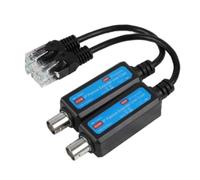 Muuookka pour Le Réseau IP 1pair 10 / 100Mbps 1ch Extender Récepteur D'Émetteur Coaxial Passif pour la Caméra IP NVR sur Caax