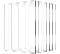 Muuookka Pour L'Embossage pour le Bricolage, 8 Packs de Plaques de Découpe Standard en Acrylique Transparent, Plaques de Découpe Transparentes.