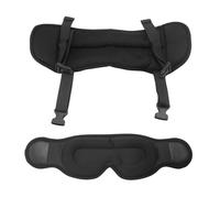 Muuookka Pour Oreiller de Voyage pour le Sommeil, Support de Cou pour Avion, Bandeau Surdimensionné avec Masque de Sommeil 360° pour Repose-Tête Lors de Longs Vols.