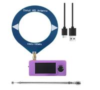 Muuookka Radio de Poche SI4732 Mini avec Écran IPS de 1,9 Pouce, Récepteur LSB USB AM FM/AM avec Antenne Intégrée, Bande HF 180MHz SW MW VHF.