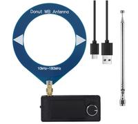 Muuookka Radio Mini SI4732 FM/AM/LSB/USB 10kHz-180 MHz HF SW MW VHF Portable avec Écran IPS de 1,9 Pouces