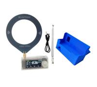 Muuookka Radio Portable de Poche Pleine Bande LSB SI4732 Mini Radio USB AM FM HF SW MW VHF Boîtier Transparent Support 3D