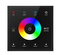 Muuookka Rgbww LED Strip pour DC12V-24V Wall Mount-Mount Panneau Mybordure Contrutateur D'Éclairage Système Noir