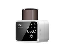 Muuookka Smart UV Brosse Stérilizer Séchocat Brosse à Dents Brosse à LED Rechargeable Affichage Mural Monté avec des Accessoires de Salle de Bain Blancs